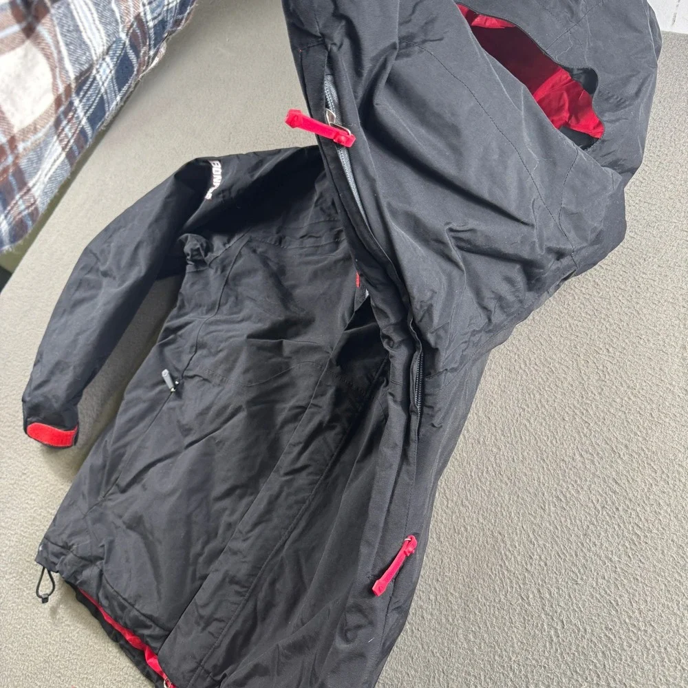 Bonfire Fusion T10 Snowboard Jacket Mens MD Black Hooded Waterproof Ski Coat